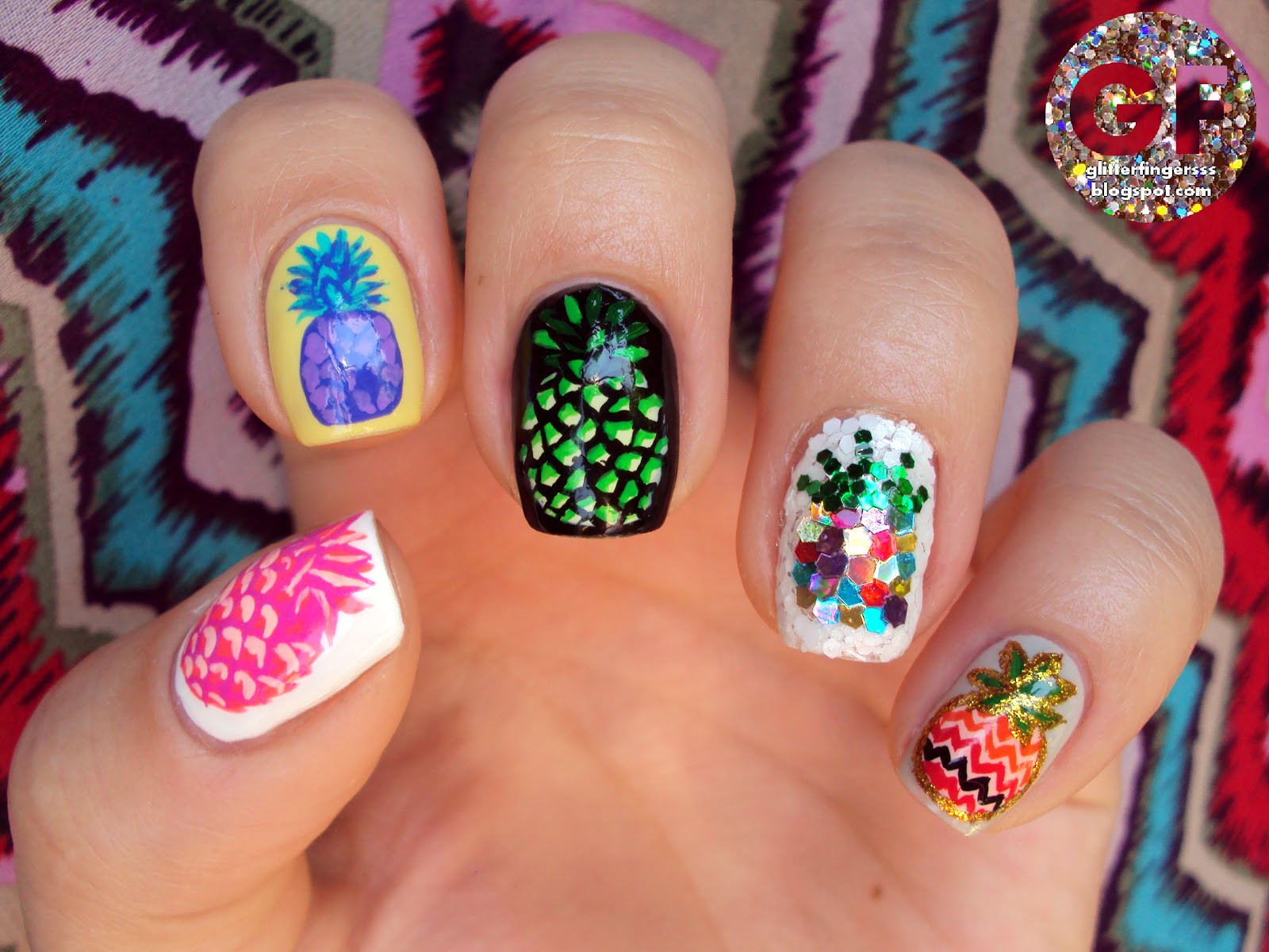 Pineapple Nail Art
 NAIL ART