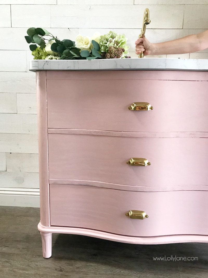 Pink And Gold Bathroom Decor
 e Room Challenge Week 4 diy pink bathroom vanity plumbing