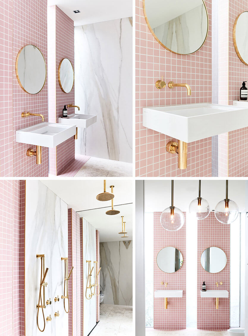 Pink And Gold Bathroom Decor
 Bathroom Ideas 51 Pink Bathrooms Design Ideas