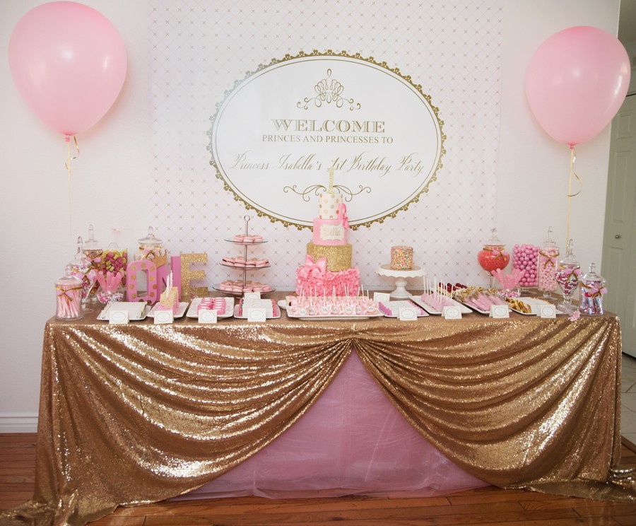 Pink And Gold Birthday Party Supplies
 Gorgeous Pink & Gold 1ST Birthday Party