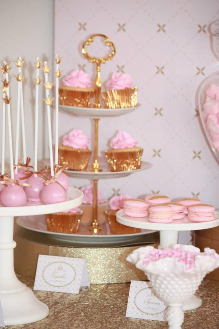 Pink And Gold Birthday Party Supplies
 Kara s Party Ideas Pink Gold Royal Princess Party Planning