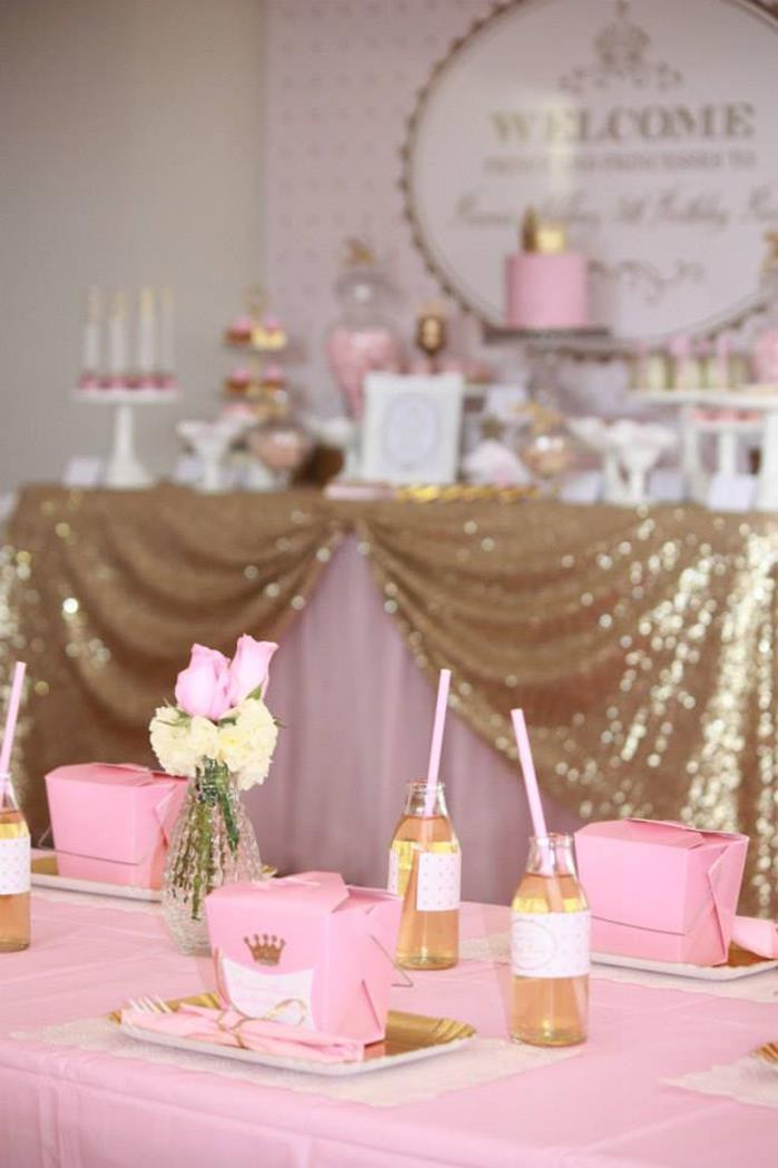 Pink And Gold Birthday Party Supplies
 Kara s Party Ideas Pink Gold Royal Princess Party Planning