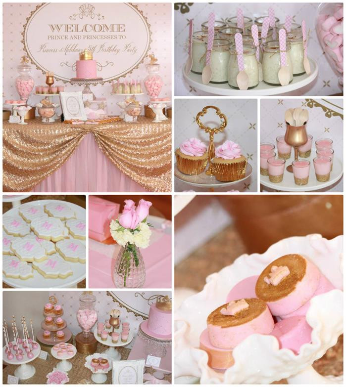 Pink And Gold Birthday Party Supplies
 Kara s Party Ideas Pink Gold Royal Princess Party Planning