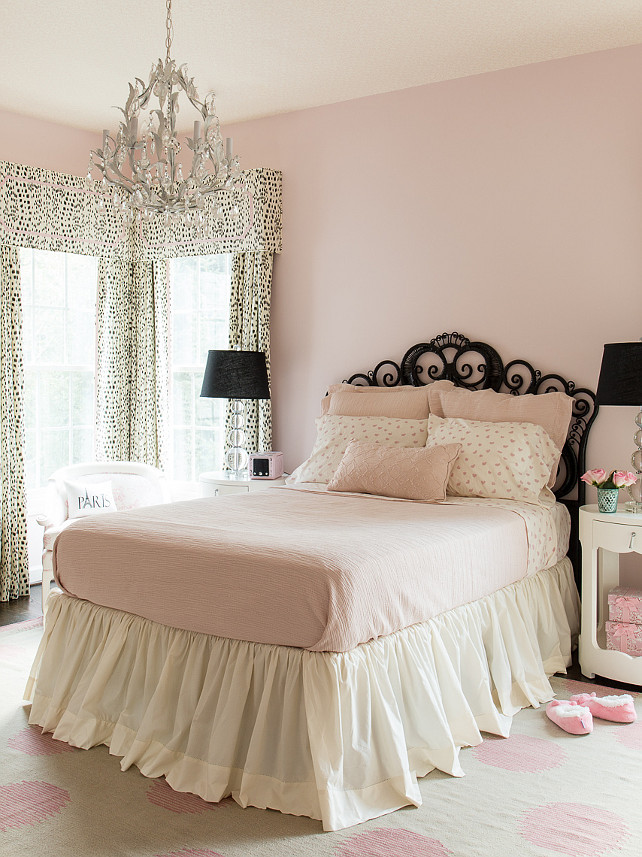 Pink Bedroom Walls
 Family Home with Neutral Interiors Home Bunch Interior