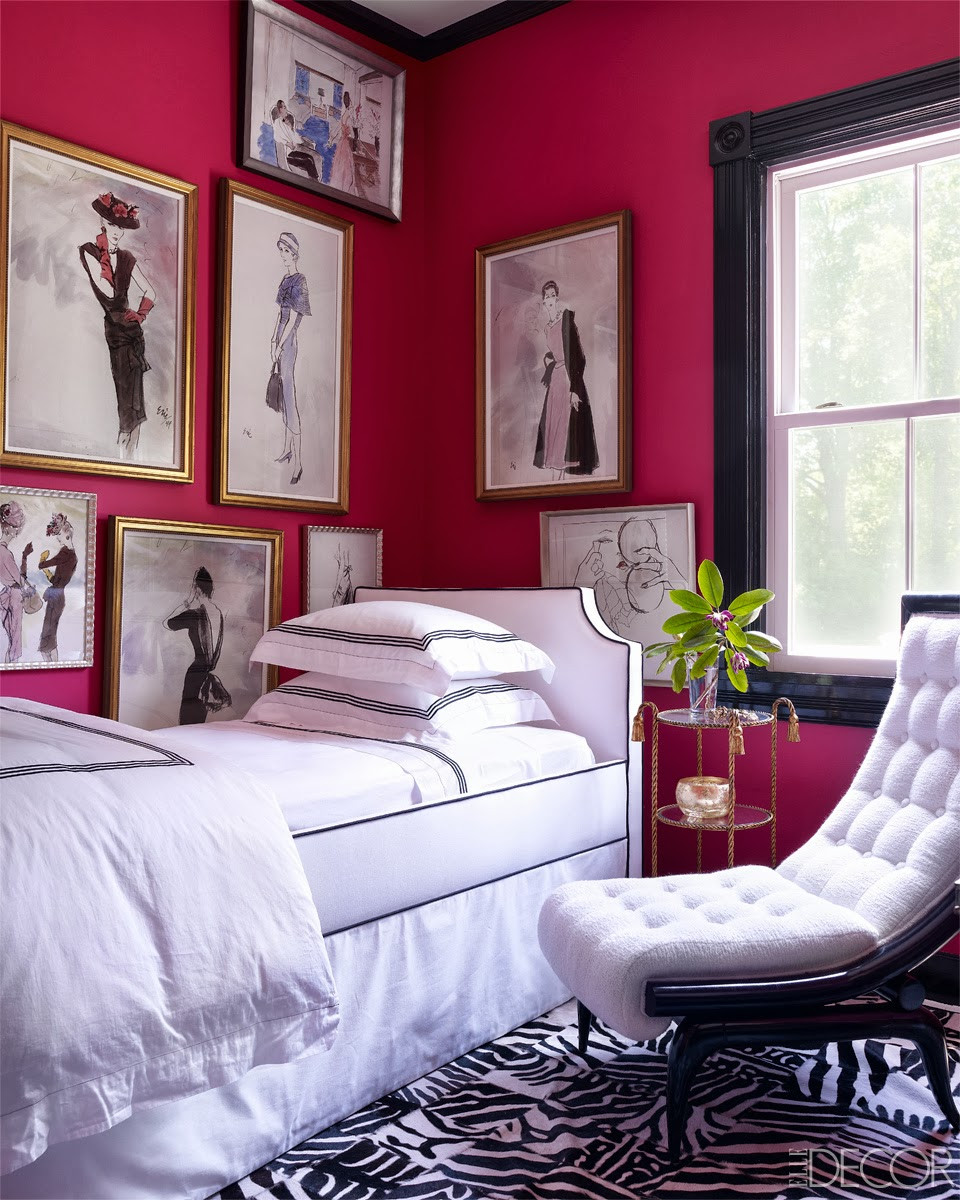 Pink Bedroom Walls
 OSCAR DE LA RENTA INSPIRED WEEKEND HOME FASHION FORWARD