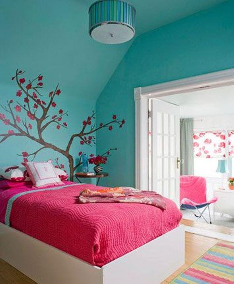 Pink Bedroom Walls
 15 Adorable Pink and Blue Bedroom for Girls Rilane