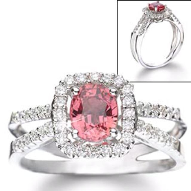 Pink Diamond Engagement Rings Jareds
 Non traditional pink sapphire engagement ring LOVELOVELOVE