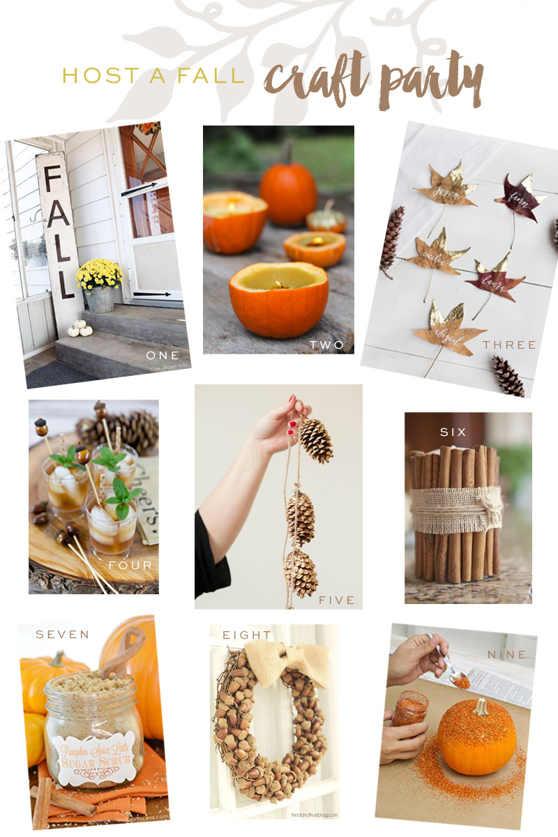 Pinterest Crafts For Adults
 Host a Pinterest Worthy Fall Craft Party Tips on food