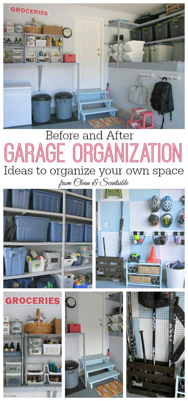 Pinterest Garage Organization
 How to Organize the Garage Clean and Scentsible