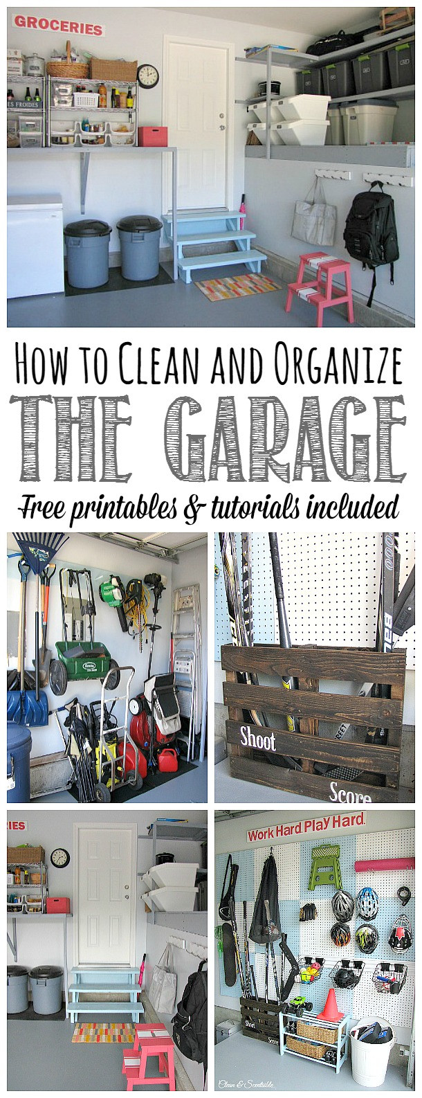 Pinterest Garage Organization
 How to Organize the Garage Clean and Scentsible