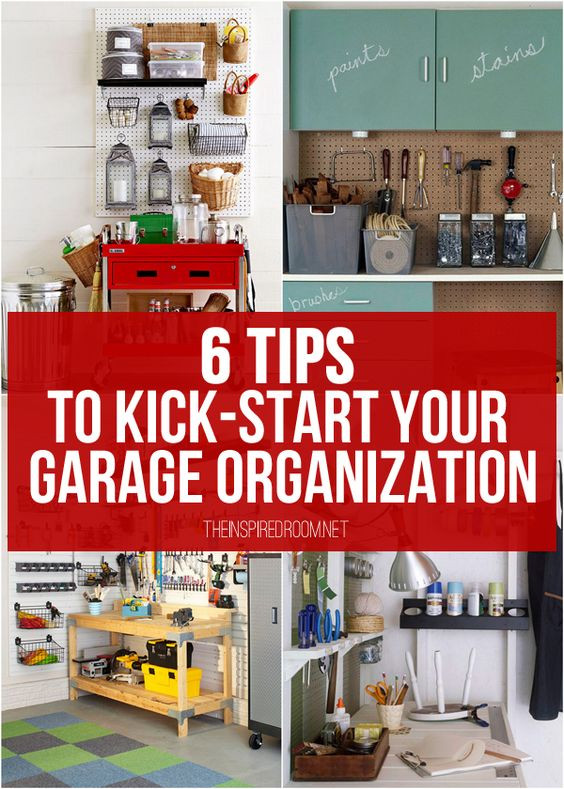 Pinterest Garage Organization
 Garage organization Garage organization tips and Garage