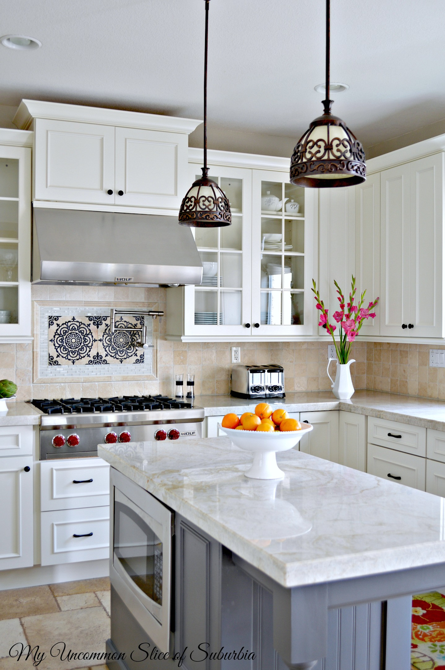 Pinterest Kitchen Backsplash
 White & Elegant Kitchen Remodel