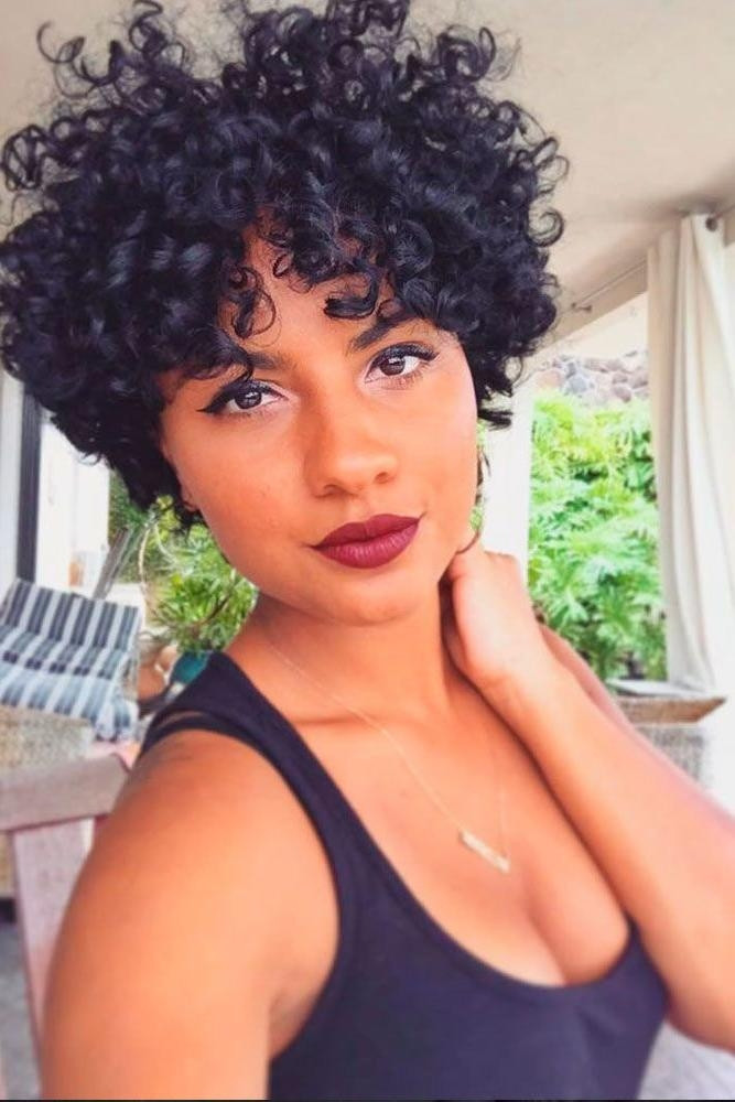 Pinterest Short Black Hairstyles
 20 Best Ideas of Short Haircuts For Black Curly Hair