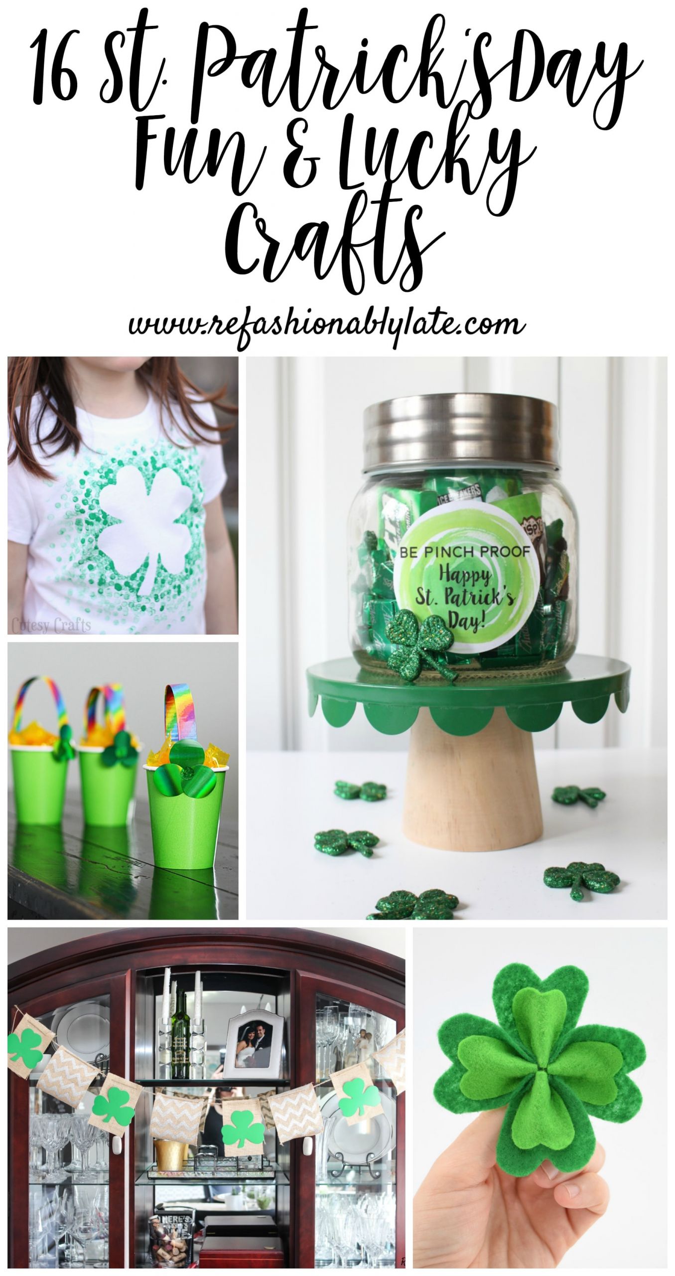 Pinterest St Patrick's Day Crafts
 16 Fun & Lucky St Patrick s Day Crafts • REFASHIONABLY LATE