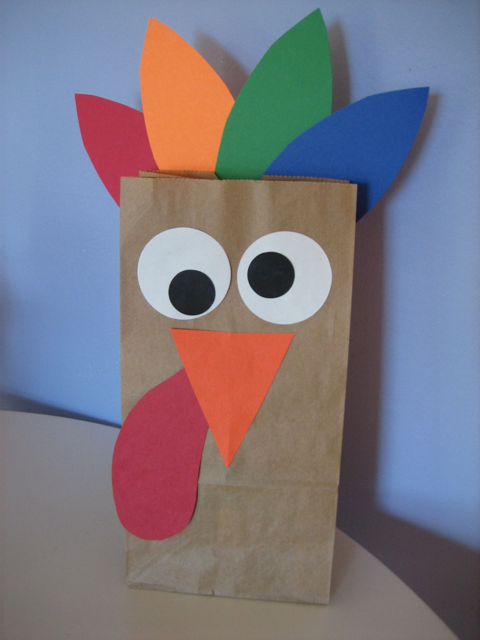 Pinterest Thanksgiving Crafts
 Turkey Lunch Sack Happy Home Fairy