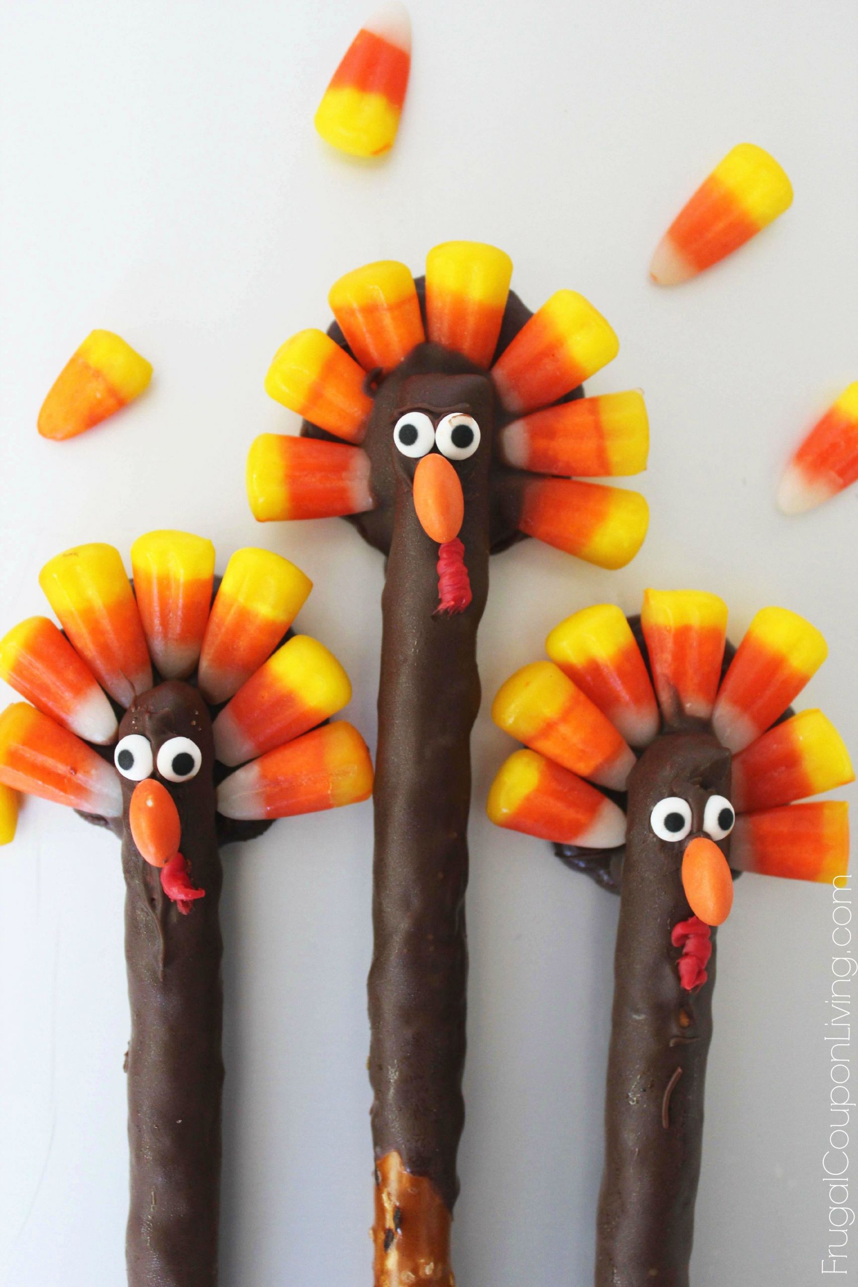 Pinterest Thanksgiving Crafts
 Turkey Pretzels Thanksgiving Kids Food Craft