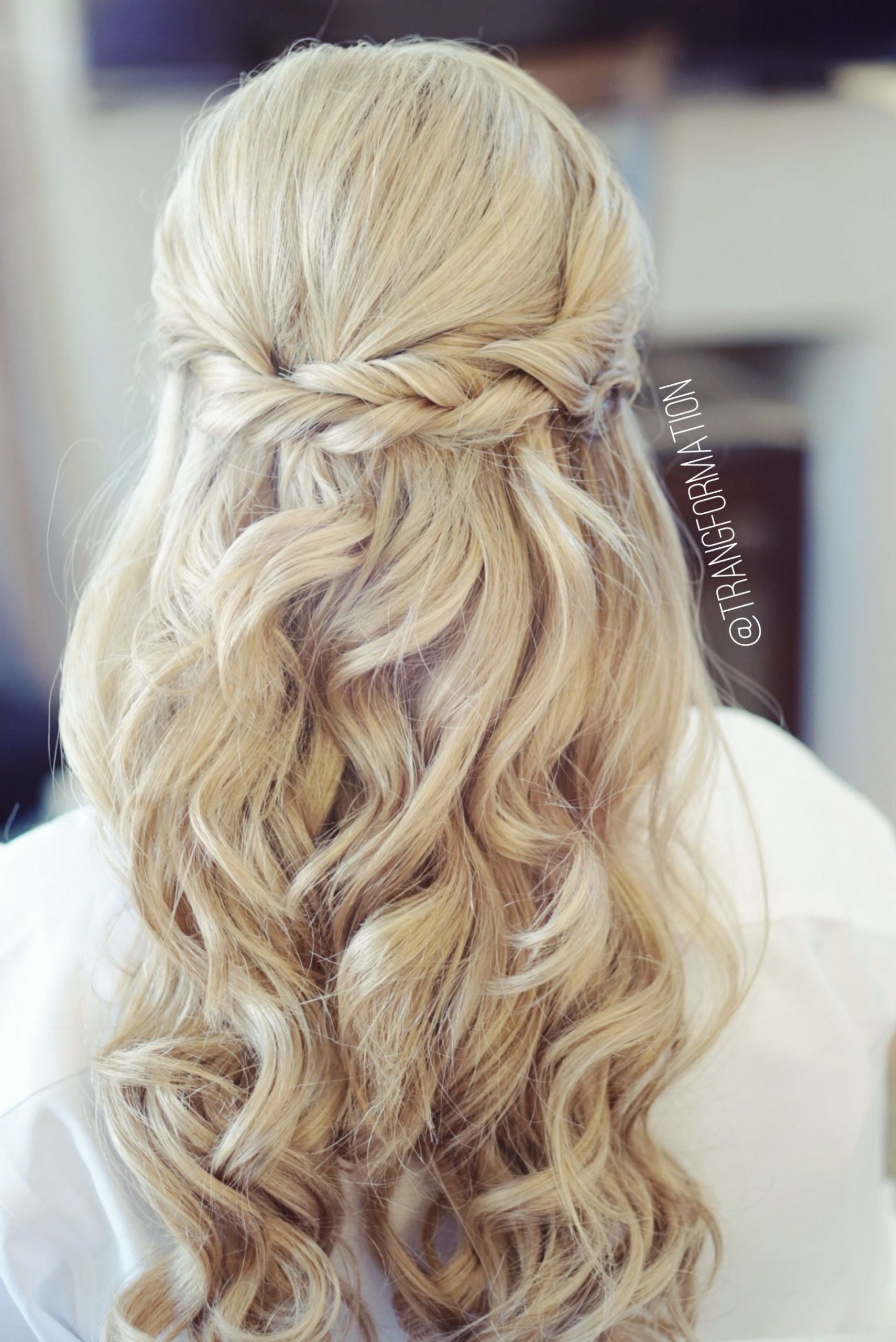 Pinterest Wedding Hairstyles
 Half up half down bridal hair wedding hair bride
