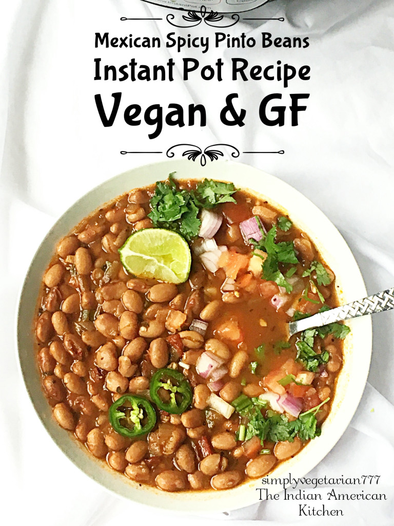 Pinto Beans Vegetarian Recipes
 Instant Pot Mexican Pinto Beans Recipe Vegan