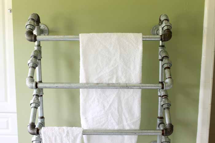 Pipe Towel Rack DIY
 DIY Rustic Towel Rack from Pipes The Country Chic Cottage