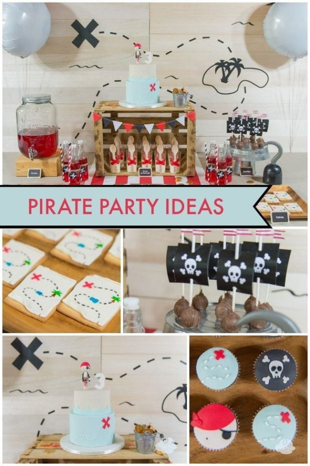 Pirate Birthday Party
 A Boy s Pirate Birthday Party Dessert Table Spaceships