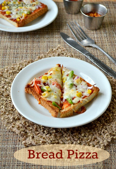 Pizza Recipes For Kids
 Spicy Treats Bread Pizza Easy Pizza Recipe Quick