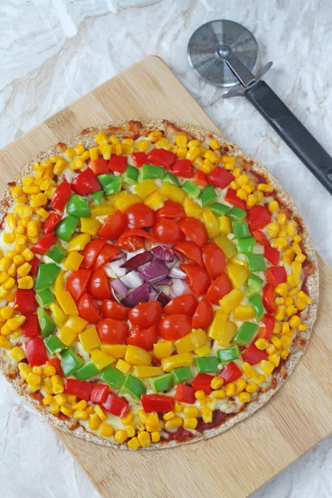 Pizza Recipes For Kids
 Rainbow Veggie Pizza for Kids My Fussy Eater