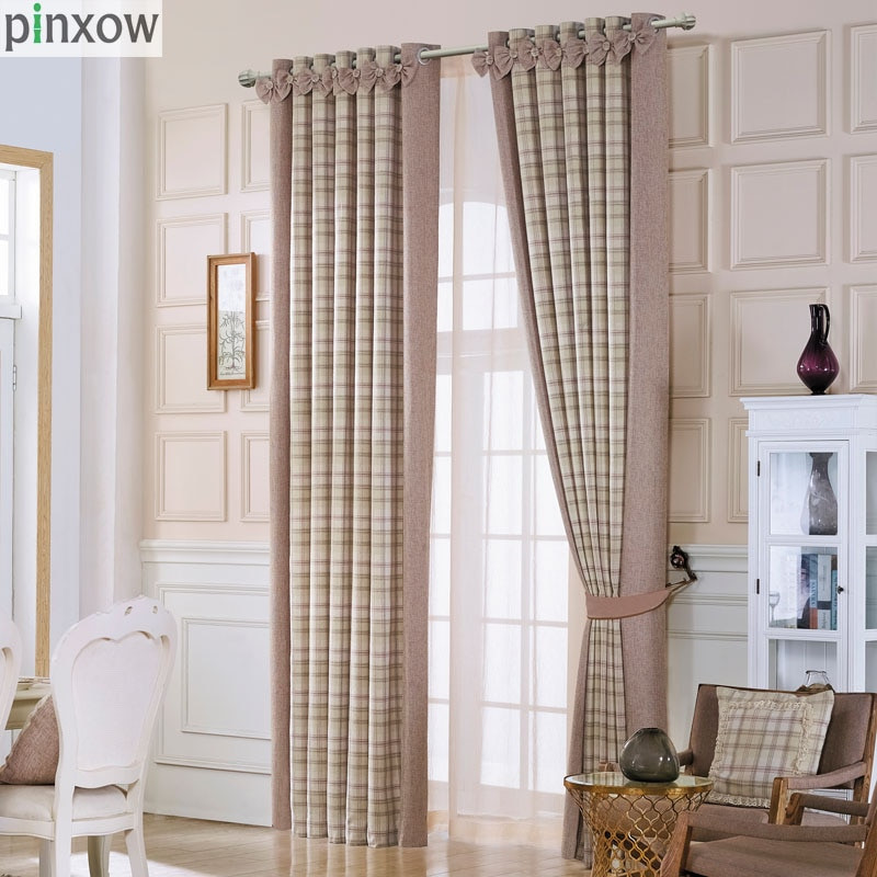 Plaid Curtains For Living Room
 Luxury Scotland Curtains for Living Room Thick Plaid