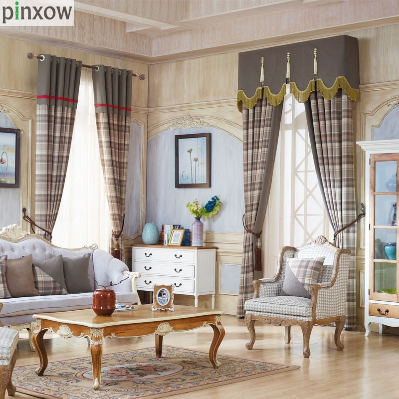 Plaid Curtains For Living Room
 Plaid Window Treatments Curtains For Living Room Blackout