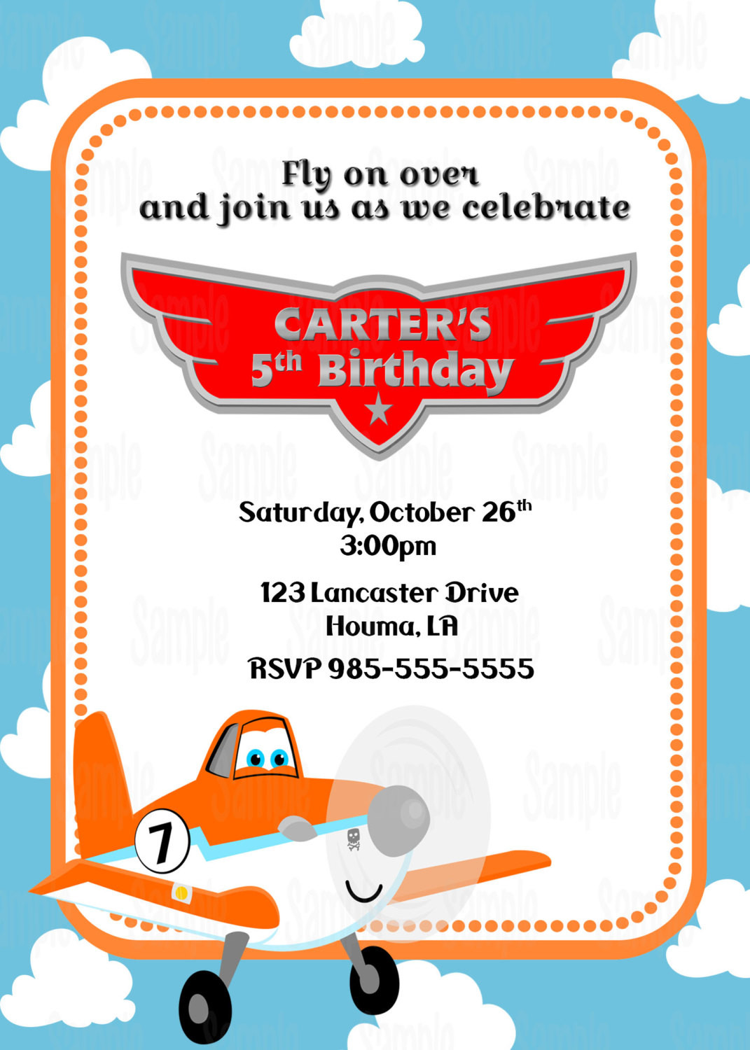 Planes Birthday Invitations
 Printable Planes Birthday Party Invitation plus FREE blank