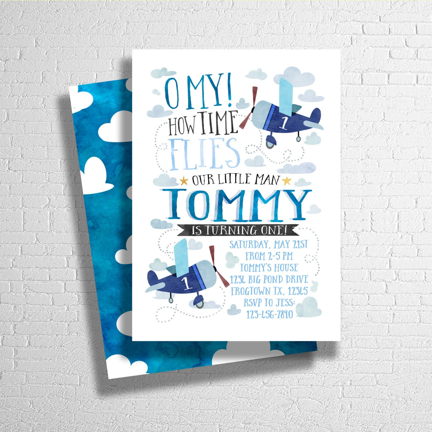 Planes Birthday Invitations
 Airplane Birthday Invitation Airplane Birthday Invite