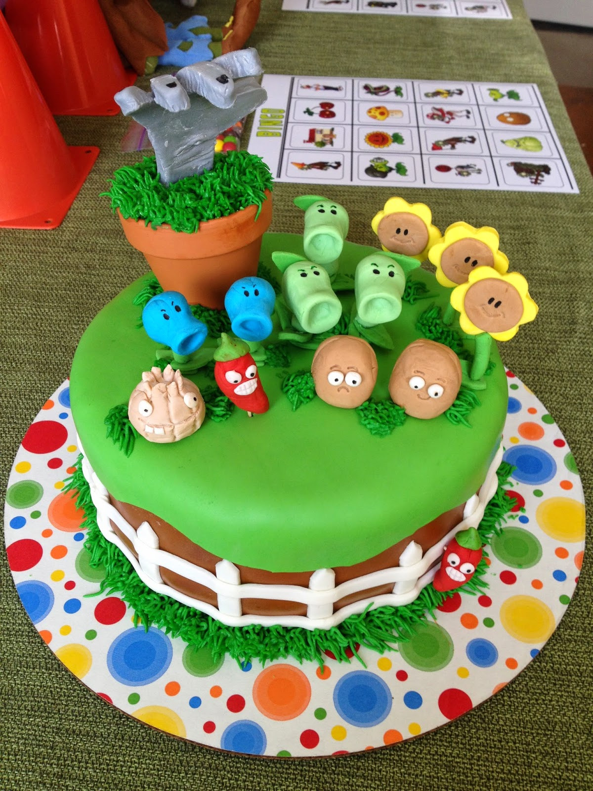 Plants Vs Zombies Birthday Cake
 Cranberry Corner Conor s Plants vs Zombies Party