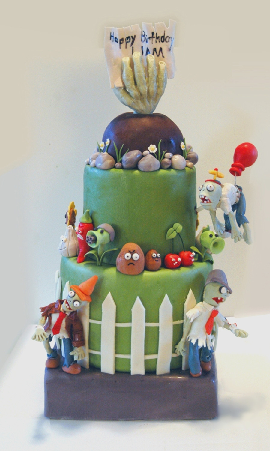 Plants Vs Zombies Birthday Cake
 Plants Vs Zombies Birthday Cake CakeCentral