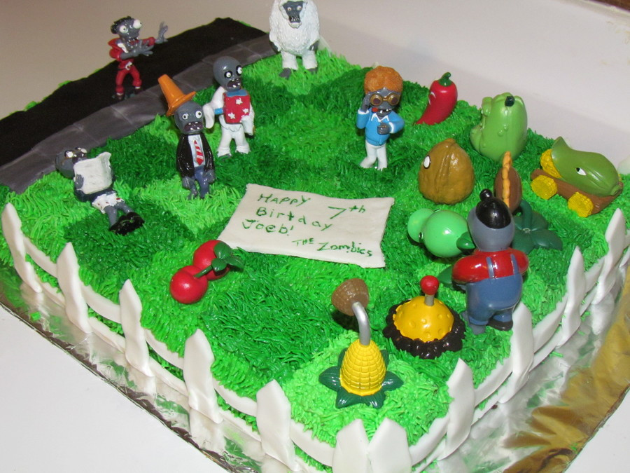 Plants Vs Zombies Birthday Cake
 Plants Vs Zombies Birthday Cake CakeCentral