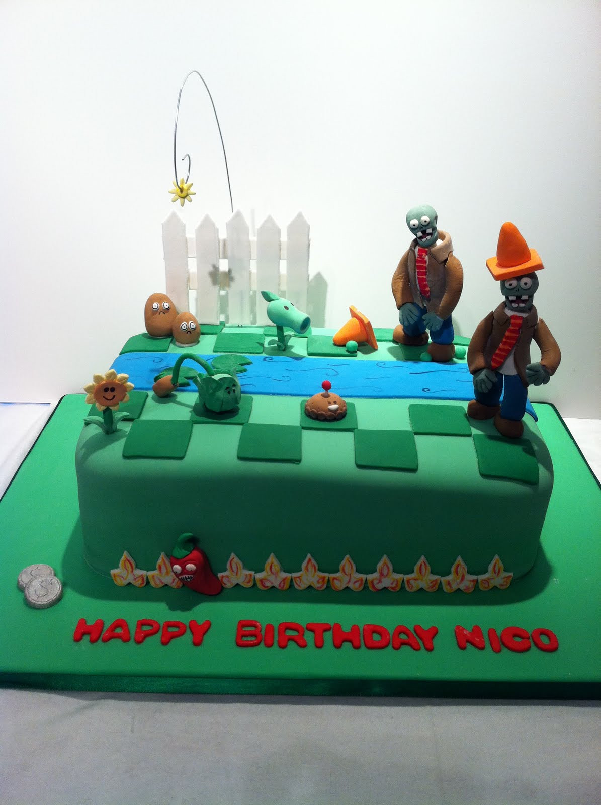 Plants Vs Zombies Birthday Cake
 Whimsical by Design Plants vs Zombies Cake