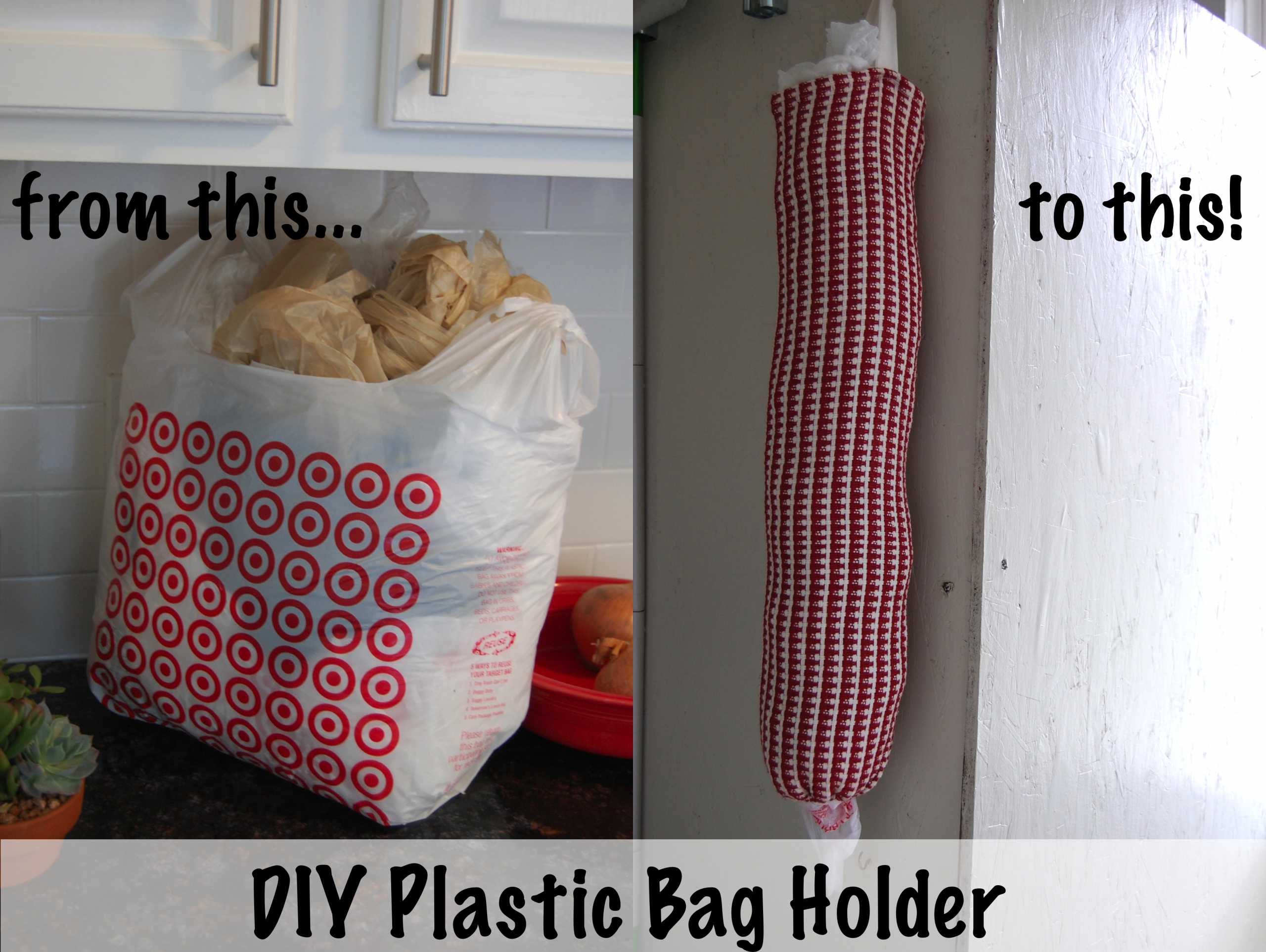 Plastic Bag Organizer DIY
 Plastic Bag Holder