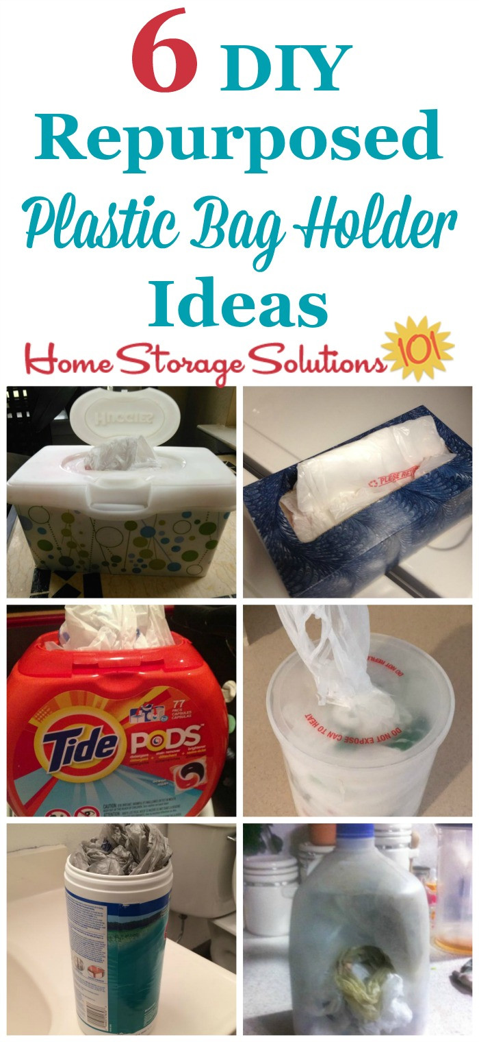 Plastic Bag Organizer DIY
 6 DIY Plastic Bag Holder Ideas Using Upcycled Containers