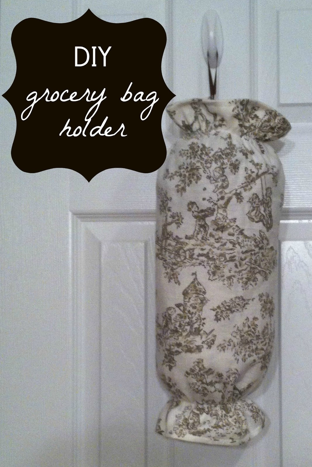 Plastic Bag Organizer DIY
 Notes from Kristen Grocery Bag Holder DIY