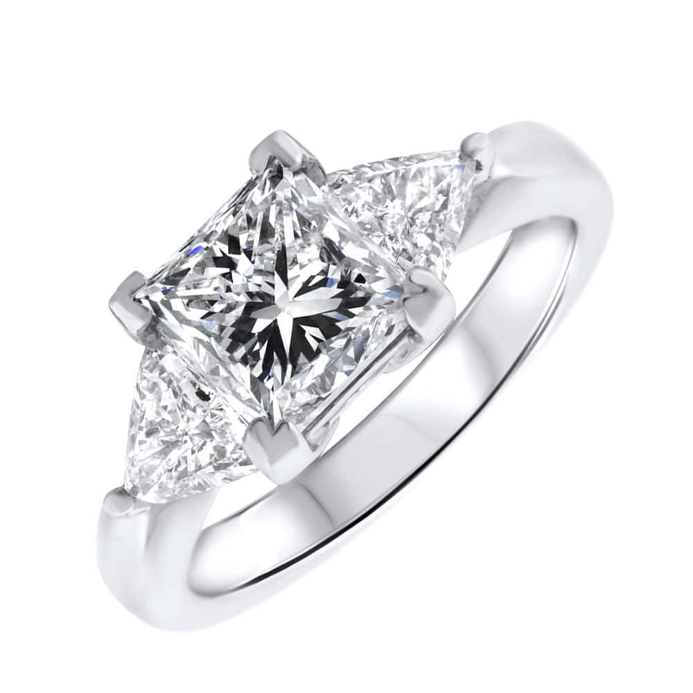 Platinum Diamond Engagement Ring
 Gorgeous platinum diamond engagement ring with 2 21CT