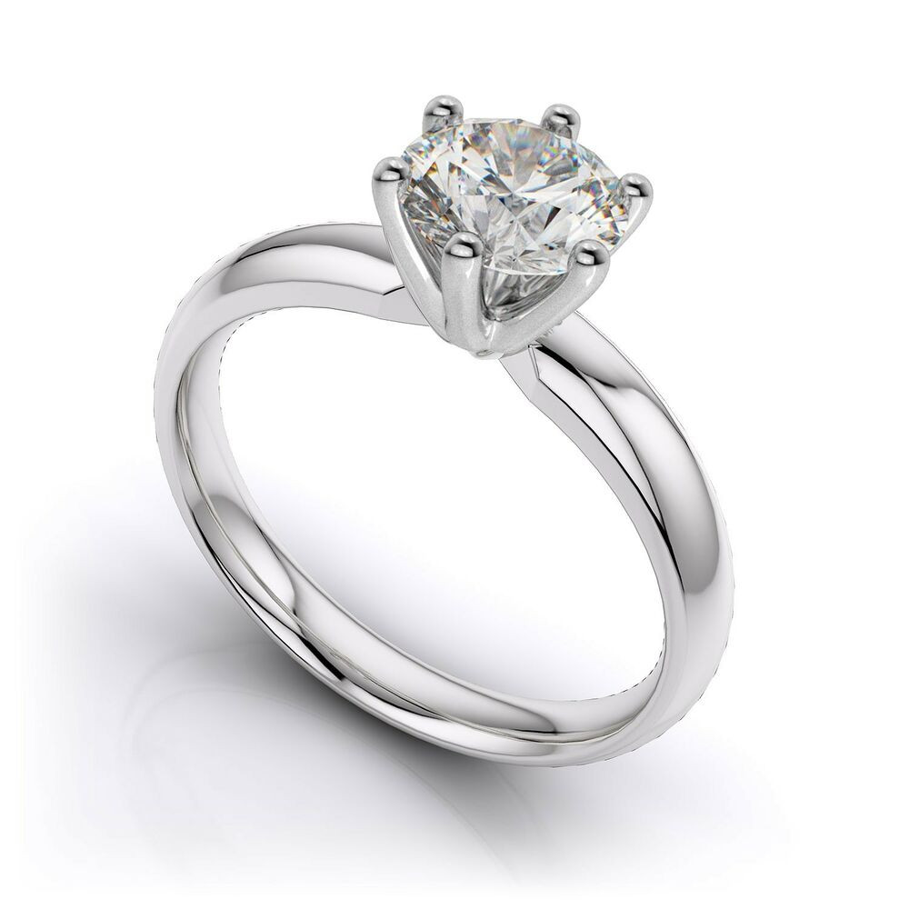 Platinum Diamond Engagement Ring
 GIA Certified Round Cut Diamond Platinum Engagement Ring 0