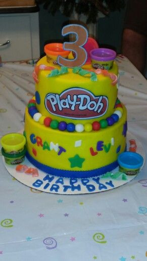 Play Doh Birthday Cake
 Play doh birthday cake Cakes Pinterest