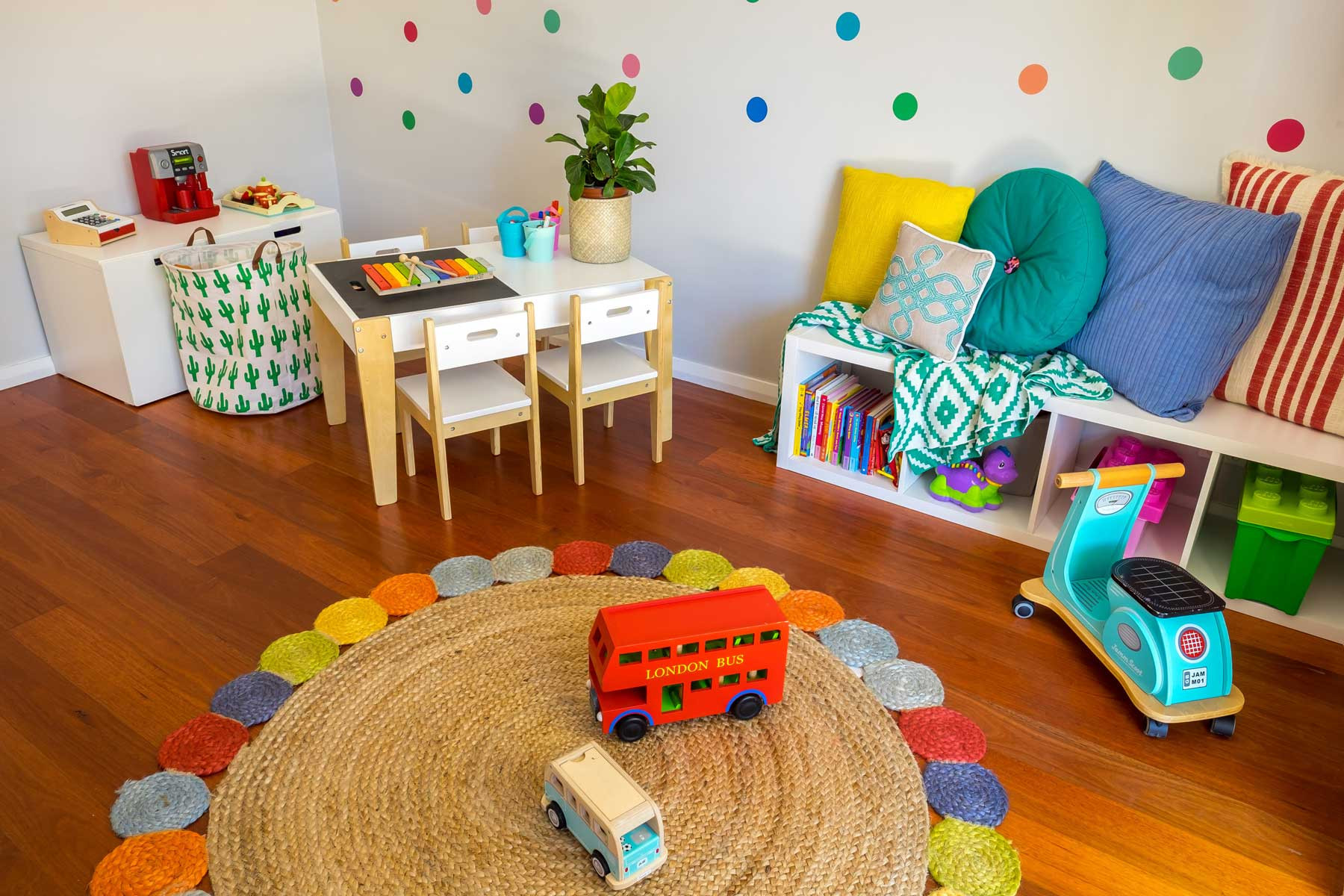 Play Room For Kids
 Rebecca s modern kids playroom Designbx projects