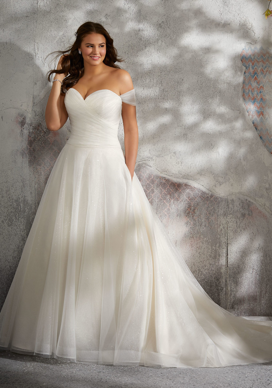 Plus Size Wedding Dresses With Color
 Lyla Plus Size Wedding Dress Style 3245