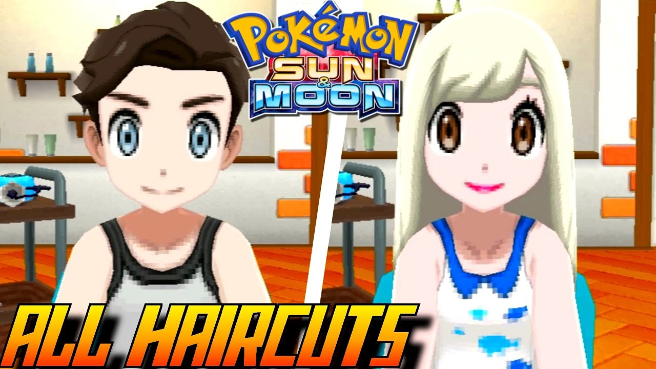 Pokemon Moon Female Hairstyles
 Pokémon Sun and Moon All Haircuts Colors Male