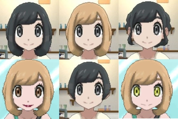 Pokemon Moon Female Hairstyles
 Female Hair Eyes and Lips Customization List [Pokemon