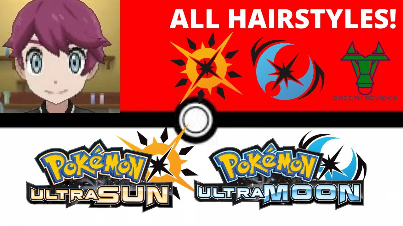 Pokemon Moon Hairstyles Male
 All Pokemon Ultra Sun and Moon male hairstyles
