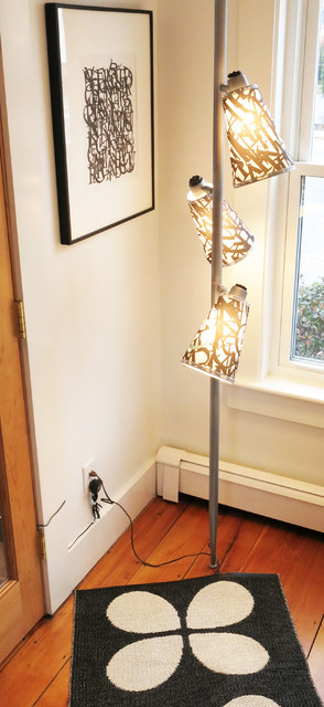Pole Lamps For Living Room
 Pole Lamp Revisted Eclectic Living Room boston by