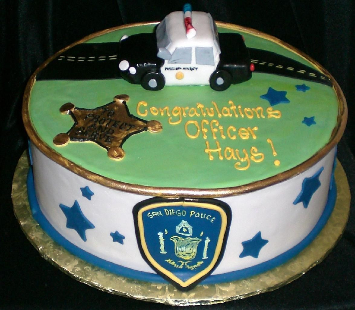 Police Academy Graduation Party Ideas
 Police Academy Graduation Cake