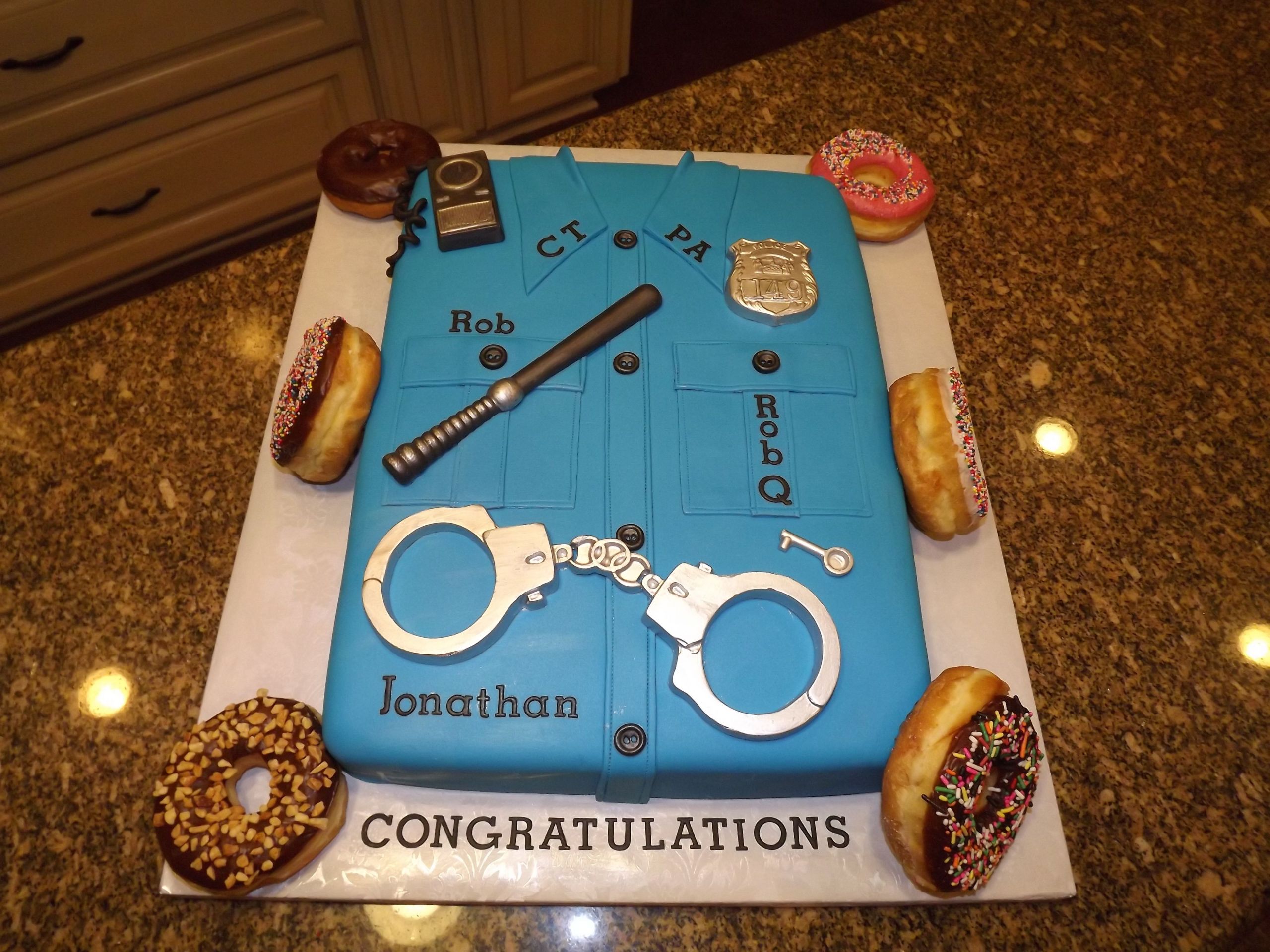Police Academy Graduation Party Ideas
 Police Academy Graduation cake but I would leave the
