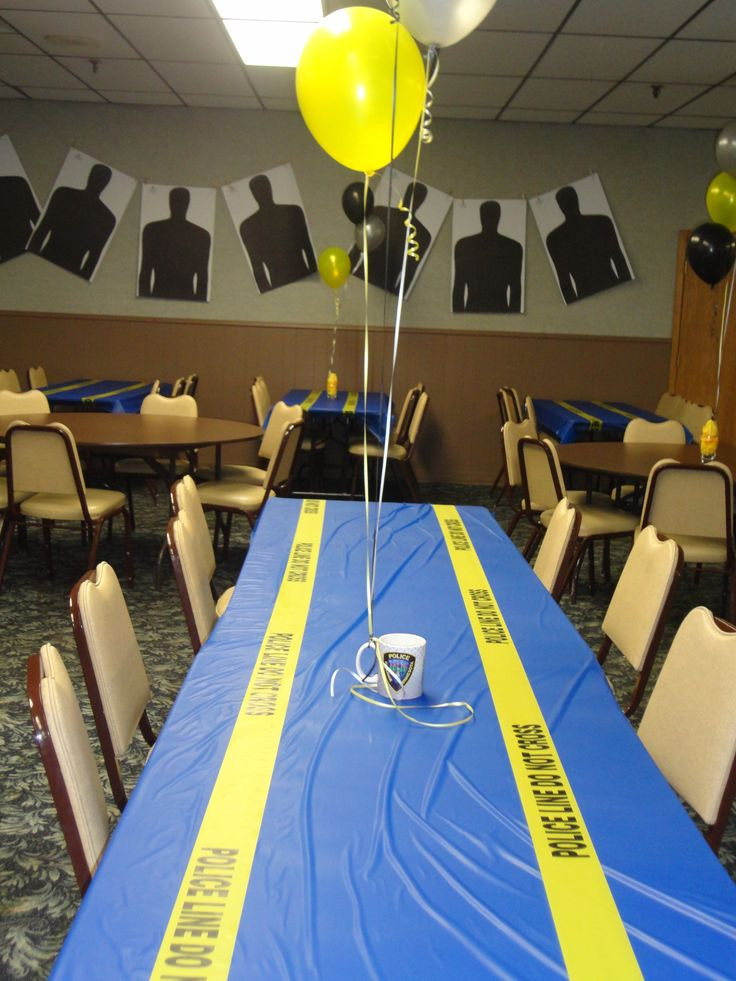 Police Graduation Party Ideas
 Police Retirement party decorations … Birthday