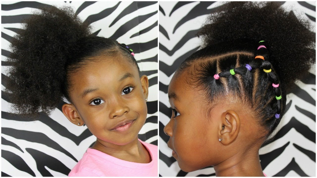 Ponytail Hairstyles For Kids
 Piggy Back Side Ponytail